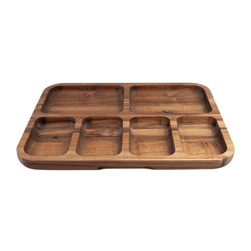 Rectangular Grazing Platter with Lid - 6 Compartments
