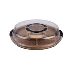 Round Grazing Platter with Lid - 5 Compartment
