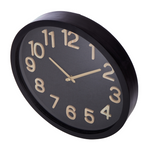 Cunene Weave Wall Clock Black 40x6cm