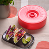 Coney Island Round Tortilla Warmer with Lid /  Red