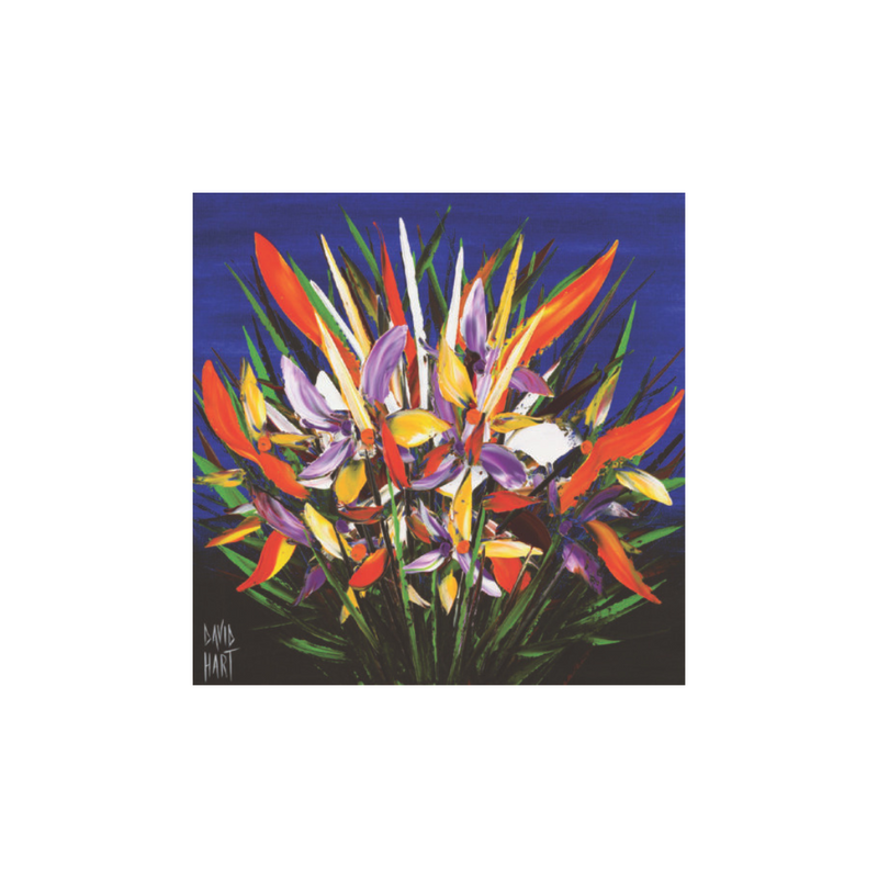 David Hart Flower Studies/Floral Blue Magnet