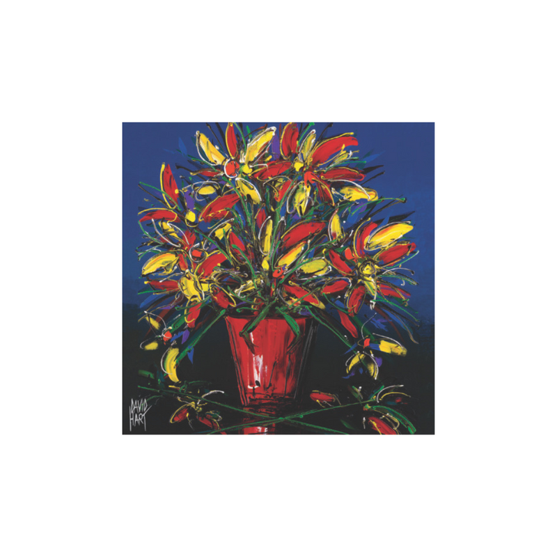 David Hart Flower Studies/Red Vase Magnet