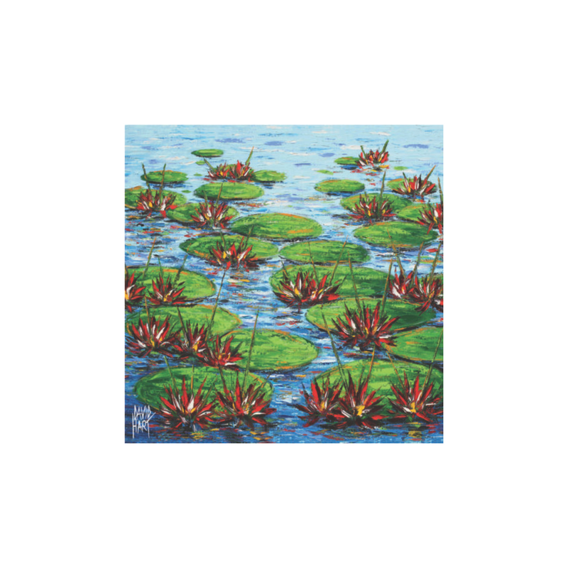 David Hart Flower Studies/Water Lillies Red Magnet