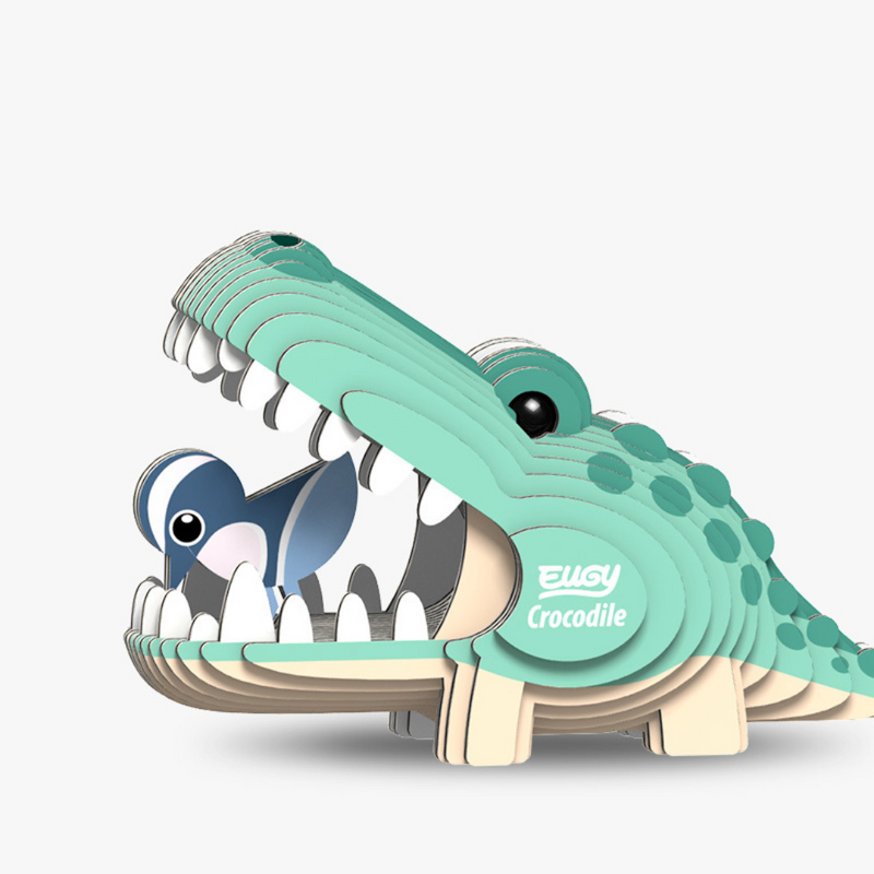 3D Cardboard Animal Puzzle - 029 Crocodile