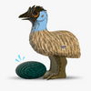 3D Cardboard Animal Puzzle - 057 Emu