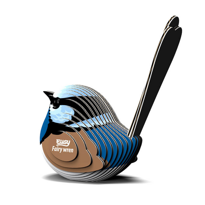3D Cardboard Animal Puzzle - 025 Fairy Wren