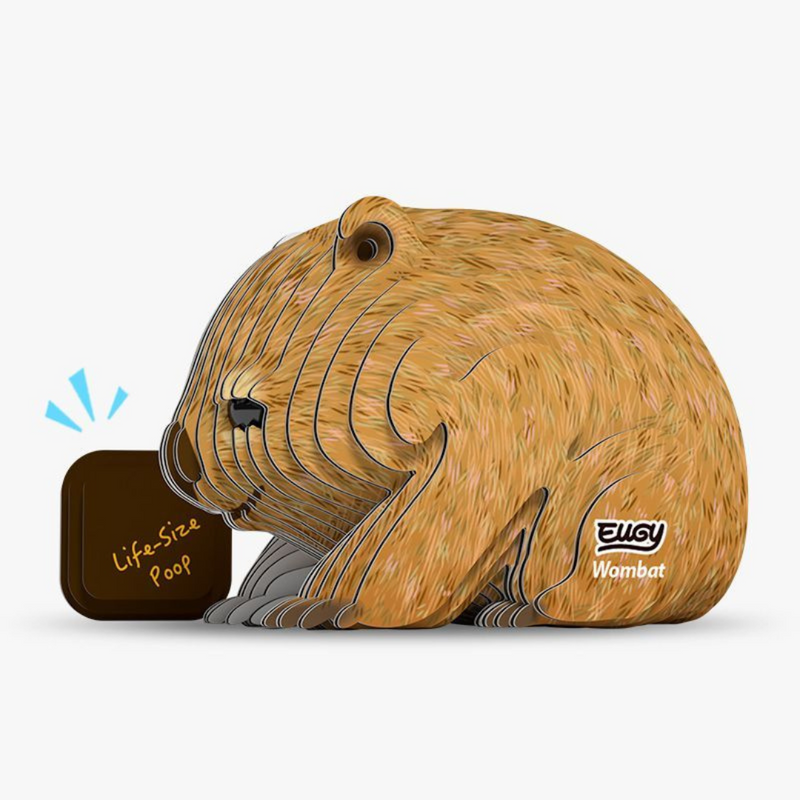 3D Cardboard Animal Puzzle - 078 Wombat