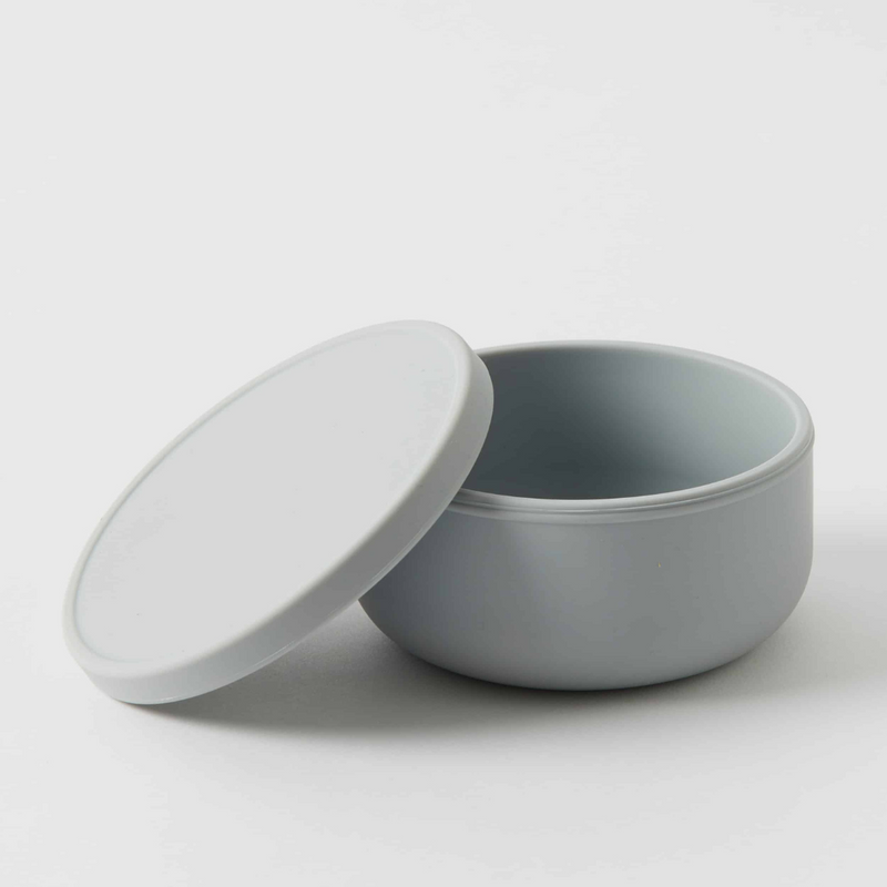 Henny Silicone Bowl with Lid - Steele
