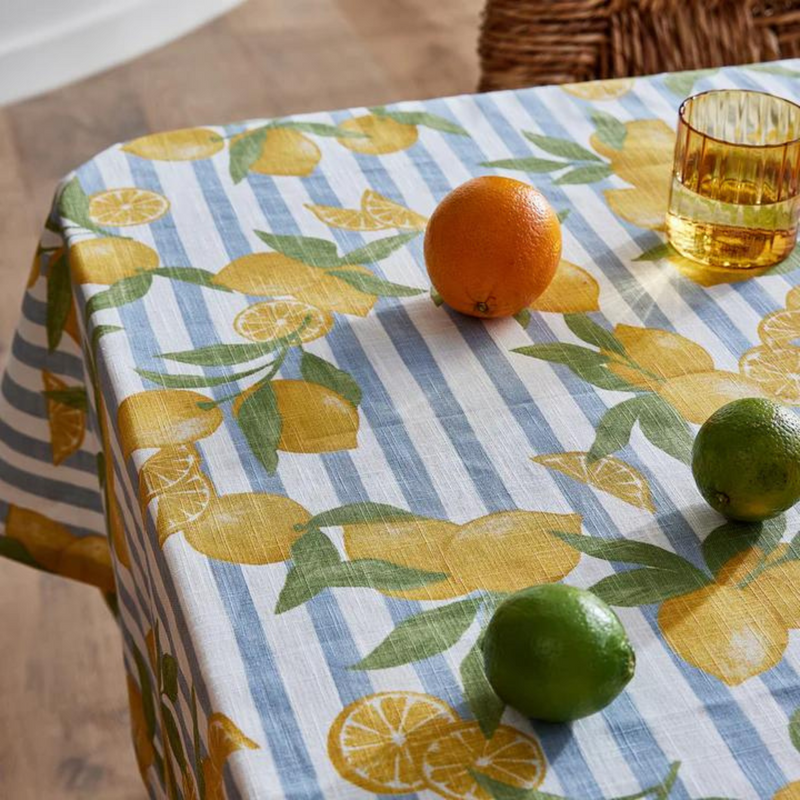Lemon Stripe Tablecloth 150 x 230cm