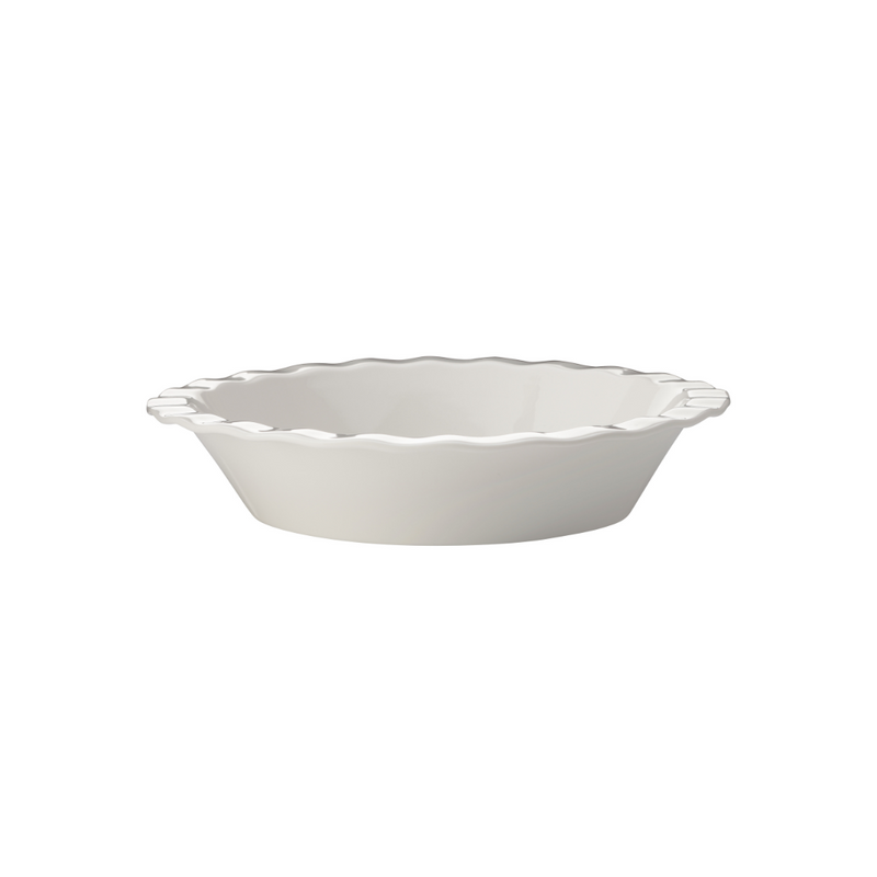 MW Epicurious Fluted Pie Dish 25x5cm White Gift Boxed