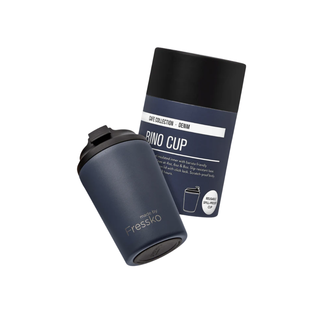 Bino Reusable Coffee Cup 230ml/Denim