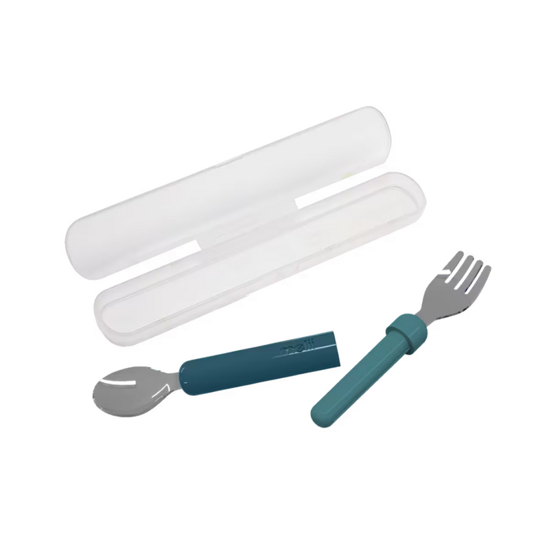 Melii Luxe Detachable Spoon & Fork Blue