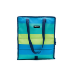 PackIt Freezable Grocery Tote Bag Fresh Stripes Blue