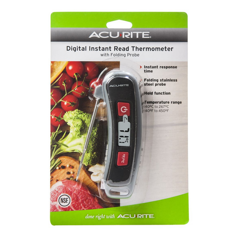 Digital Read Thermometer with Folding Probe