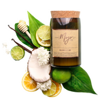 Coconut & Lime - Reclaimed Wine Bottle Soy Wax Candle