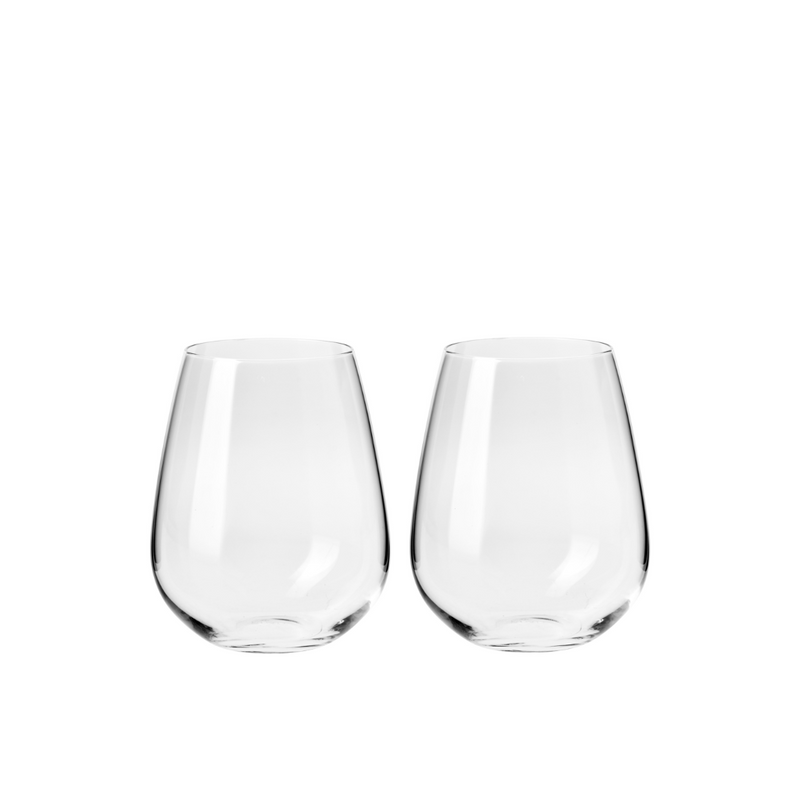 KR Duet Stemless Wine Glass 500ml Set of 2 Gift Boxed