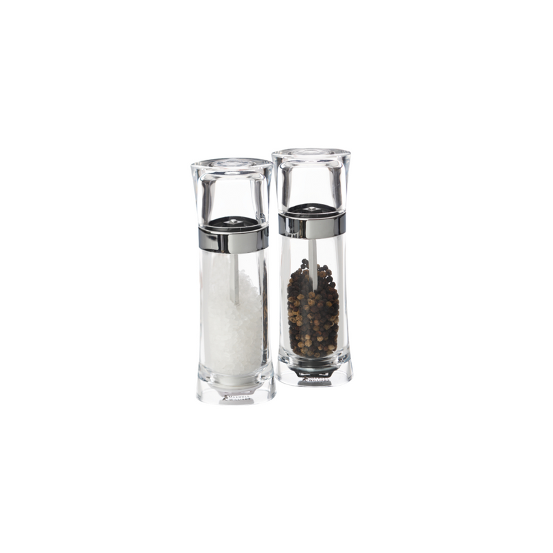 MW Click Acrylic Salt & Pepper Mill Set 13cm Gift Boxed