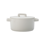 MW Epicurious Round Casserole 1.3L White Gift Boxed