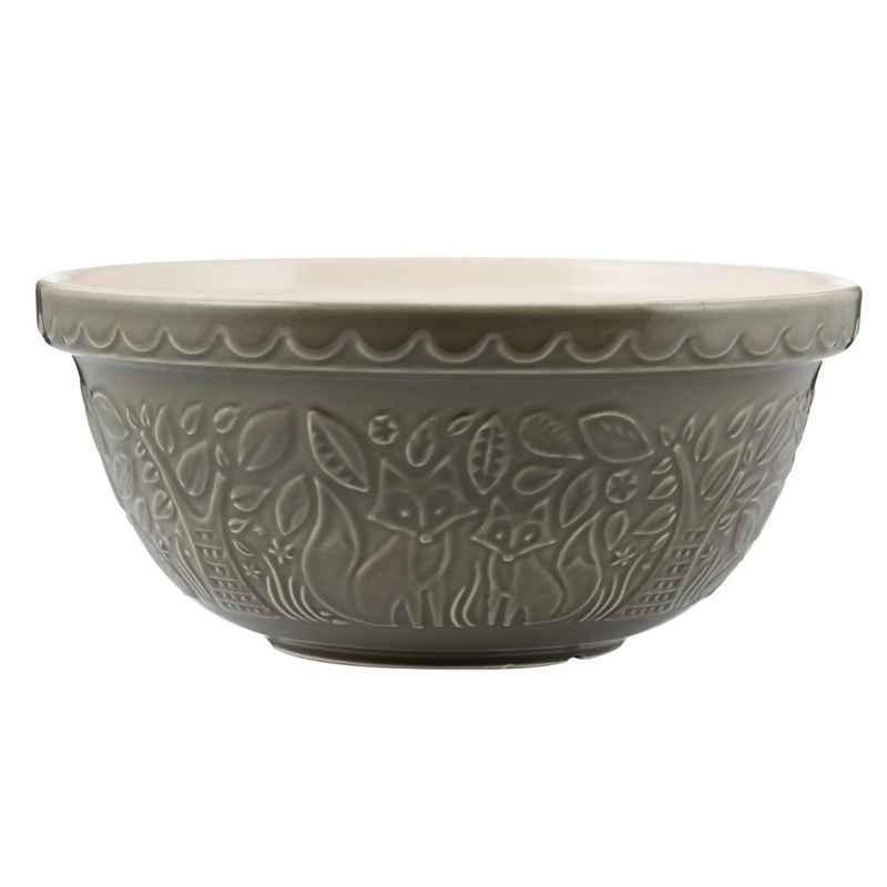 In the Forest Grey Fox Mixing Bowl 29cm
