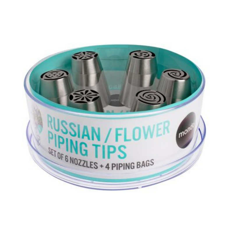 Russian / Flower Piping Tips 10 Piece Set