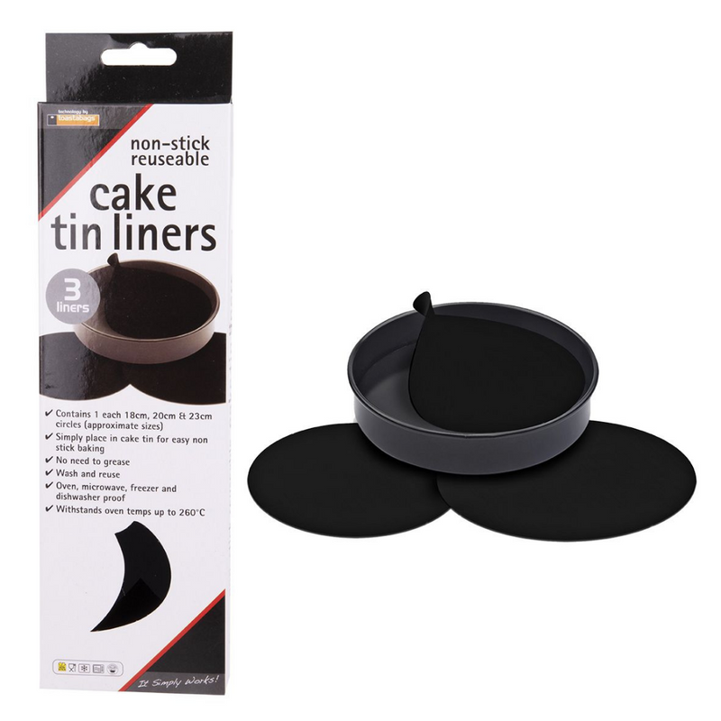 Non-Stick Reusable Cake Pan Liners - Set of 3
