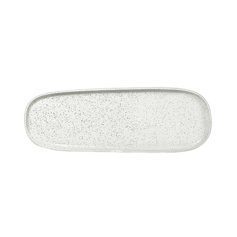 Platter Long - White Speckle (w/Raw) Table Of Plenty