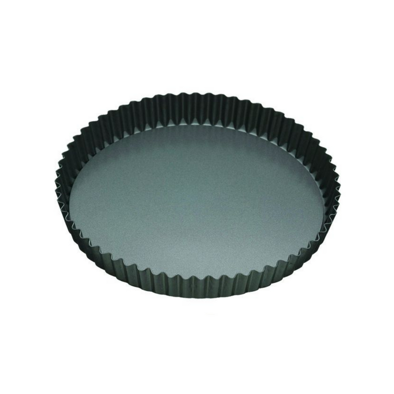 Round Fluted Quiche Pan 23cm Loose Base Non-Stick
