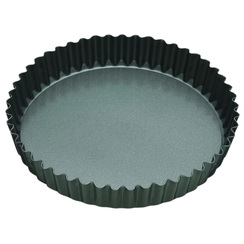 Round Fluted Quiche Pan 28cm Loose Base Non-Stick